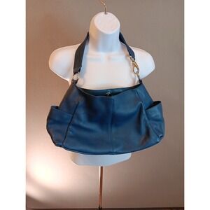 HOBO INTERNATIONAL VALE SHOULDER BAG CONVERTIBLE CROSSBODY HANDBAG OCEAN LEATHER